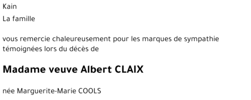 Marguerite-Marie COOLS