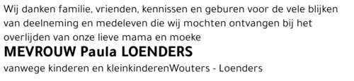 Paula LOENDERS