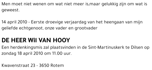 Wil van Hooy