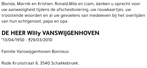 Willy Vanswijgenhoven