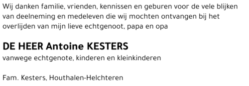 Antoine KESTERS
