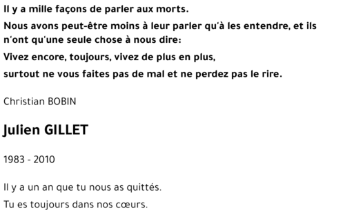 Julien GILLET