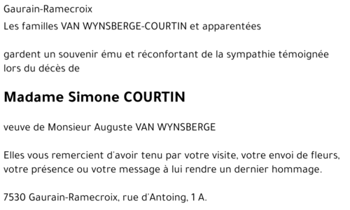 Simone COURTIN