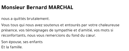 Bernard MARCHAL