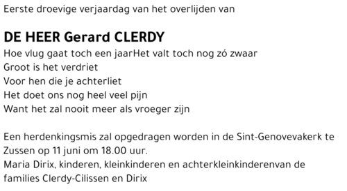 Gerard Clerdy