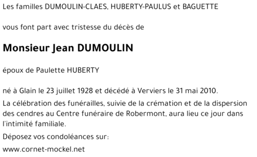 Jean DUMOuLIN