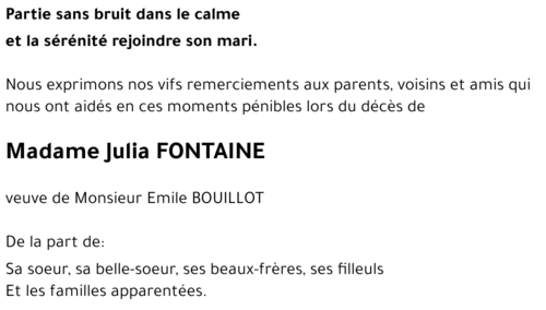 Julia FONTAINE