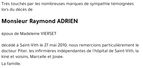 Raymond ADRIEN