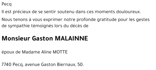 Gaston MALAINNE