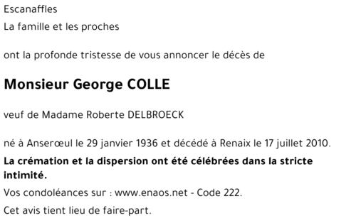 George COLLE