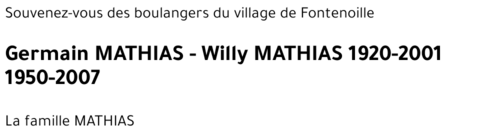 Germain - Willy MATHIAS - MATHIAS