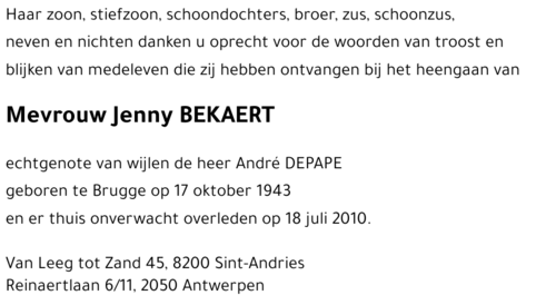 Jenny BEKAERT