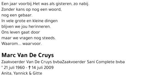 Marc Van De Cruys