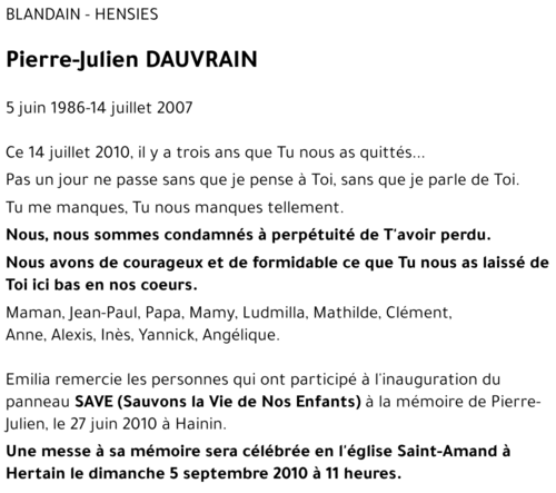 Pierre-Julien DAUVRAIN