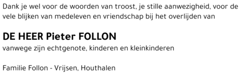 Pieter FOLLON