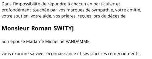 Roman SWITYJ