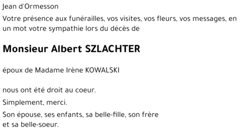 Albert SZLACHTER
