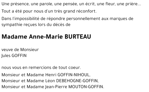 Anne-Marie BURTEAU
