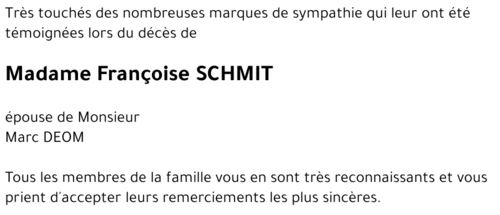 Françoise SCHMIT