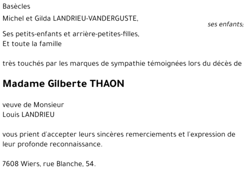 Gilberte THAON
