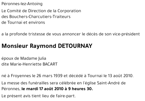 Raymond DETOURNAY