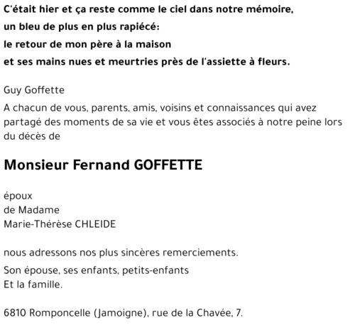 Fernand GOFFETTE