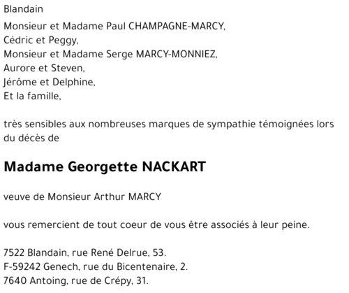 Georgette NACKART