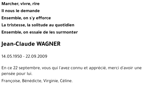 Jean-Claude WAGNER