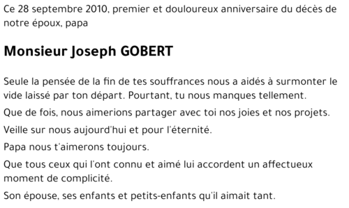 Joseph GOBERT