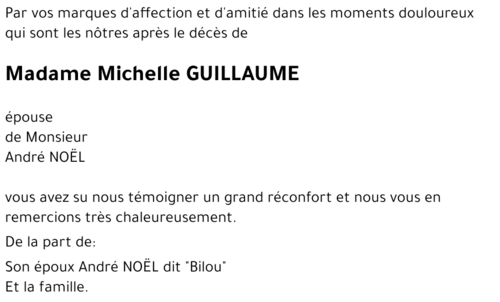 Michelle GUILLAUME