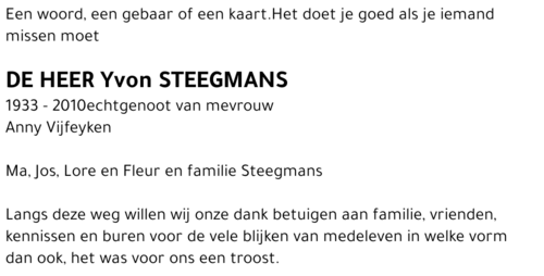 Yvon Steegmans
