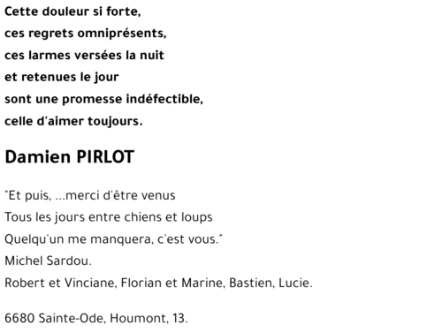 Damien PIRLOT