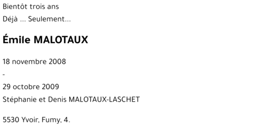 Emile MALOTAUX