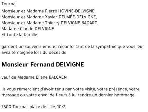 Fernand DELVIGNE