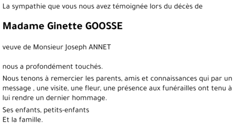 Ginette GOOSSE
