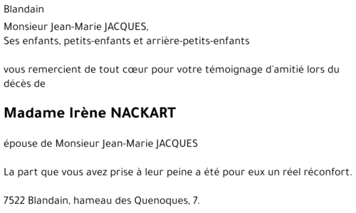 Irène NACKART
