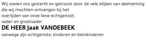 Jaak VANDEBEEK