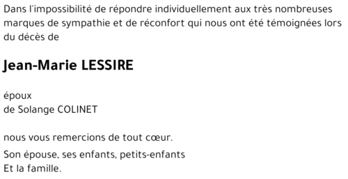 Jean-Marie LESSIRE
