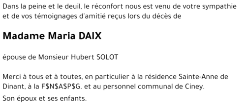 Maria DAIX