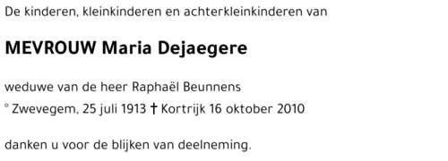 Maria Dejaegere