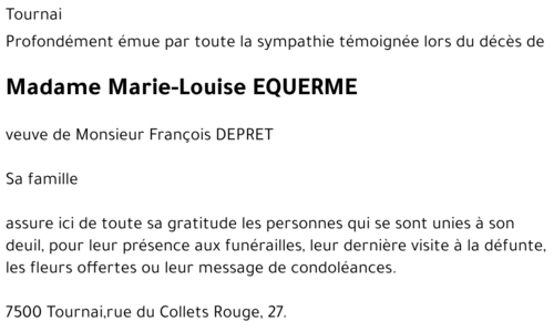 Marie-Louise EQUERME