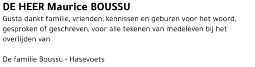 Maurice Boussu