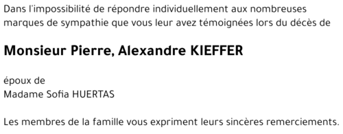 Pierre, Alexandre KIEFFER