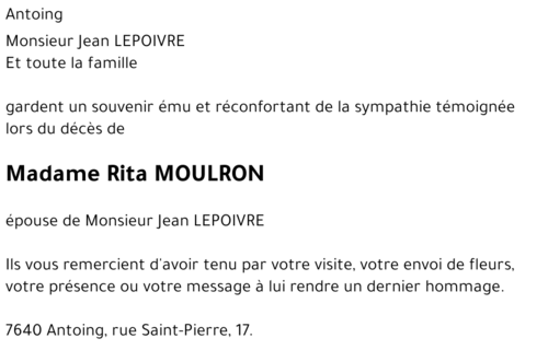 Rita MOULRON