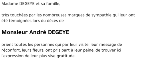 André DEGEYE