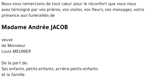 Andrée JACOB