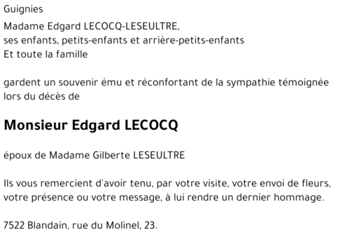 Edgard LECOCQ