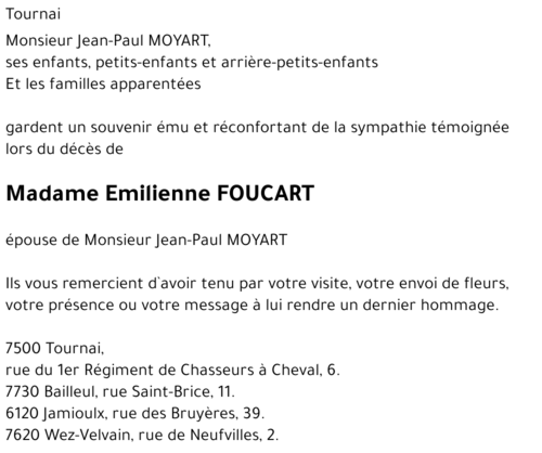 Emilienne FOUCART