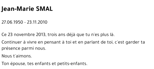 Jean-Marie SMAL