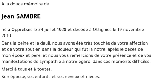 Jean SAMBRE